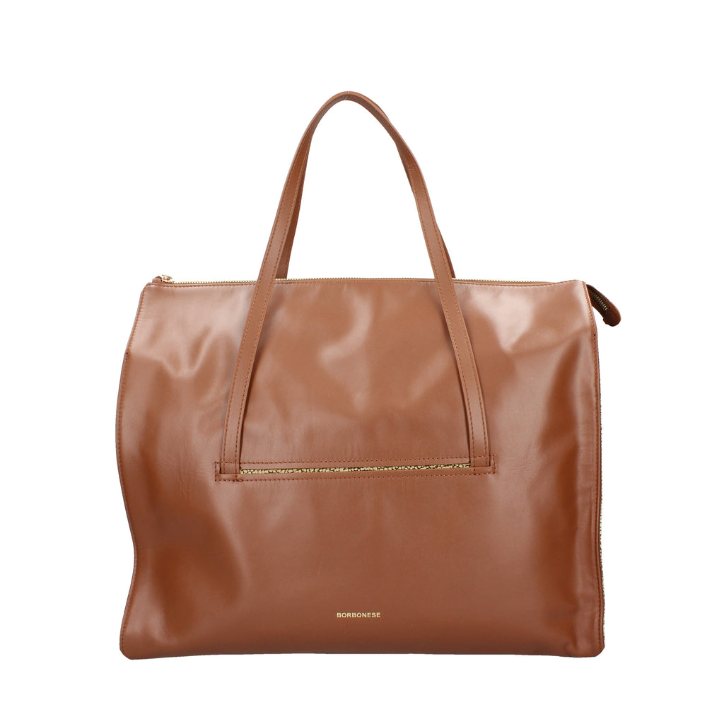 SHOPPING BAG Cuoio/op.nat. Borbonese