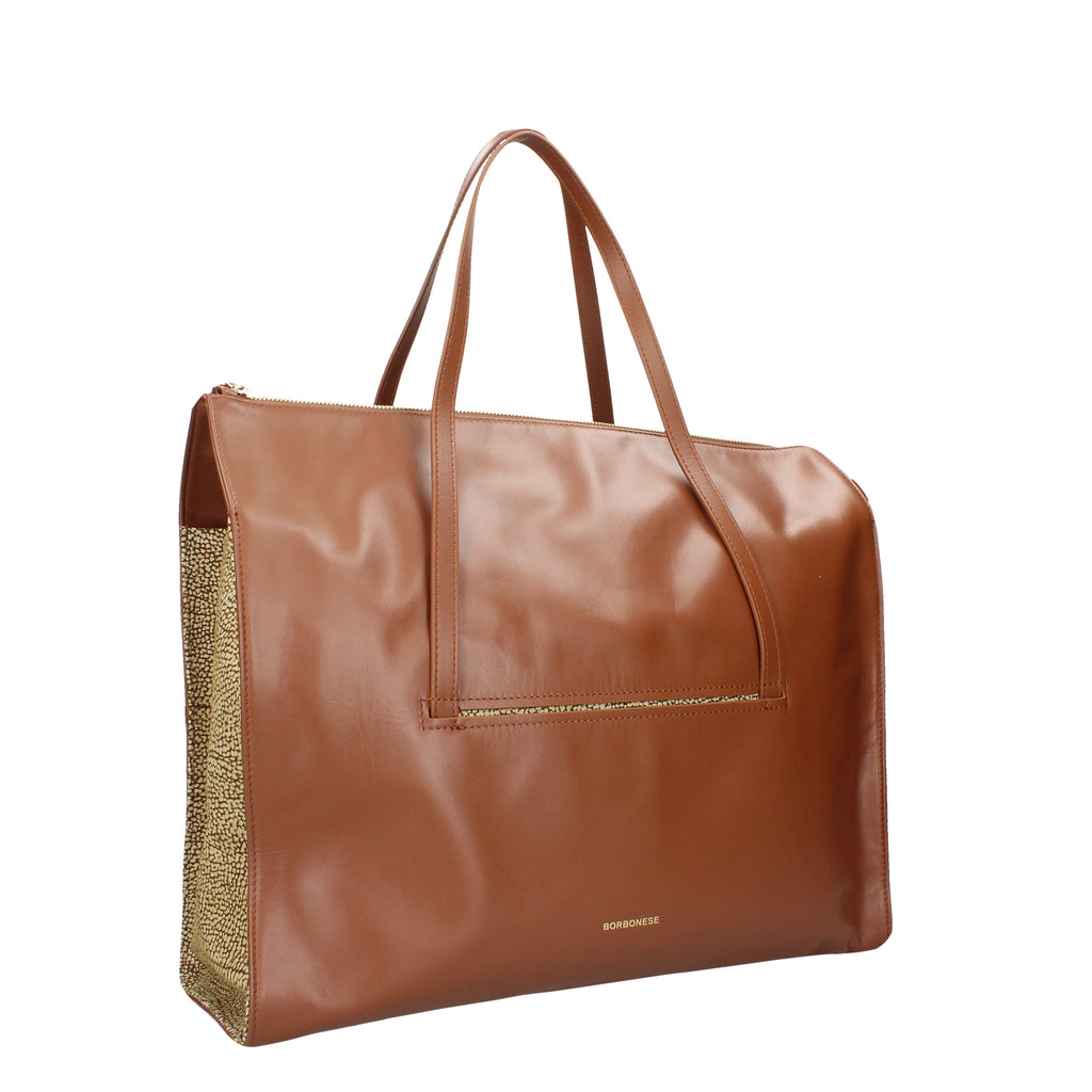 SHOPPING BAG Cuoio/op.nat. Borbonese