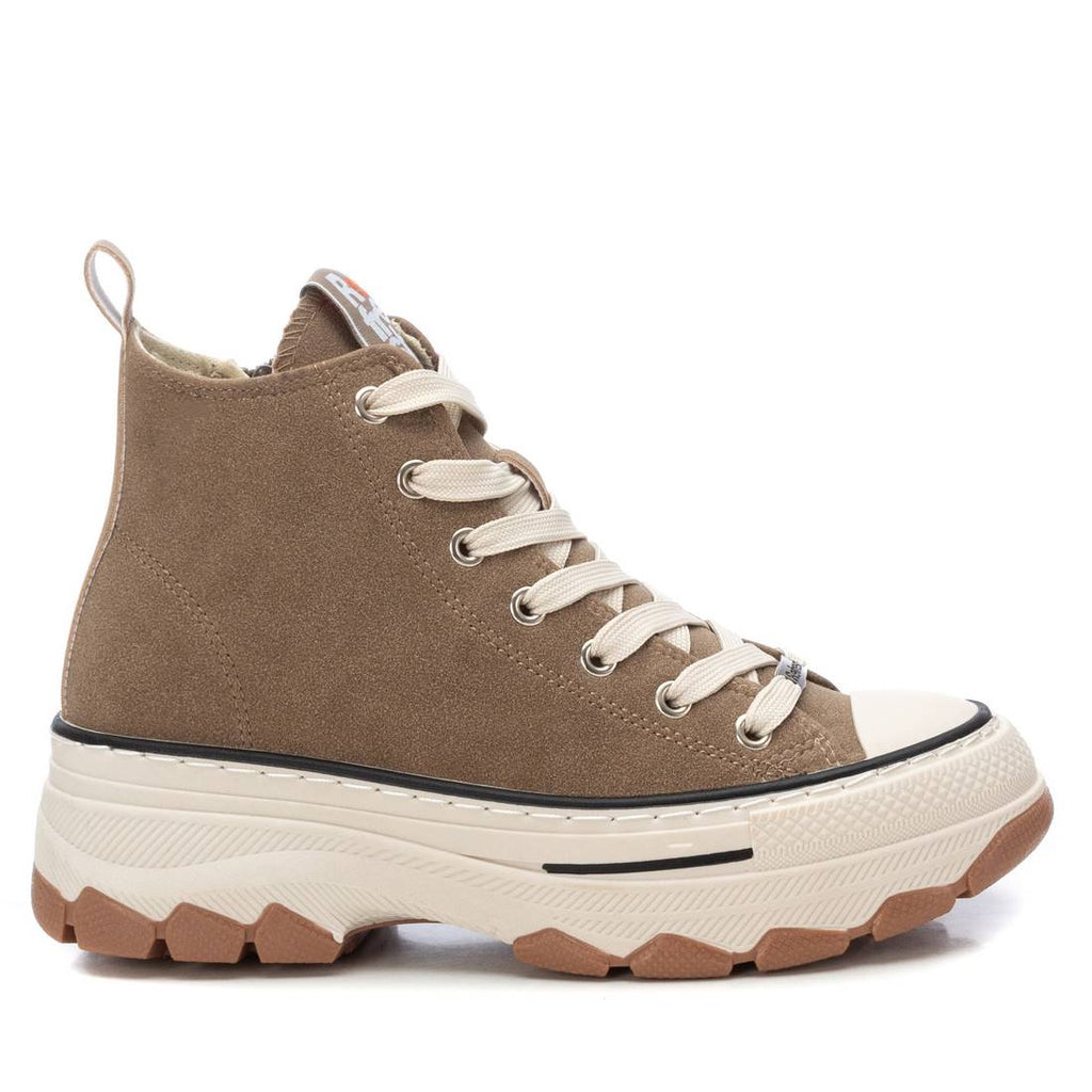 REFRESH 171054 Stivaletto Chelsea Donna, Colore Ghiaccio, Tomaia Sintetica, Fodera In Tessuto, Suola In Gomma, Tacco A Blocco