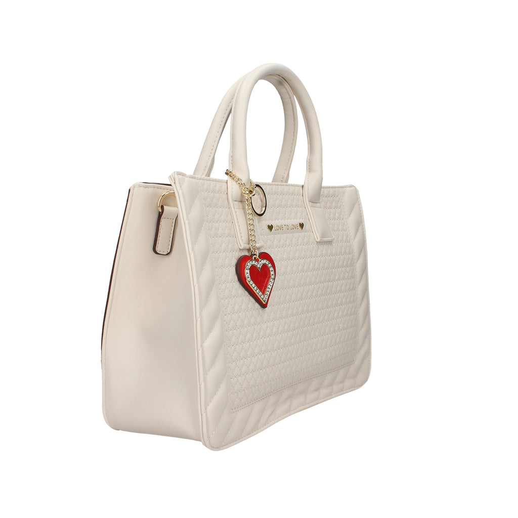 BORSA A MANO Beige Love To Love