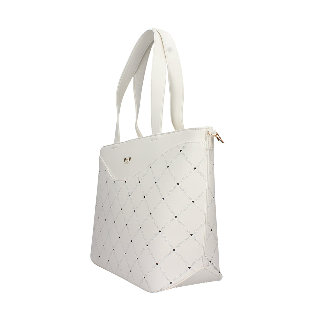 SHOPPING BAG Bianco Love To Love