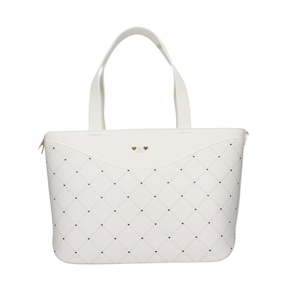 SHOPPING BAG Bianco Love To Love