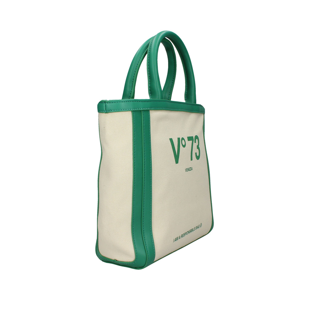 BORSA A MANO Bianco/verde V73